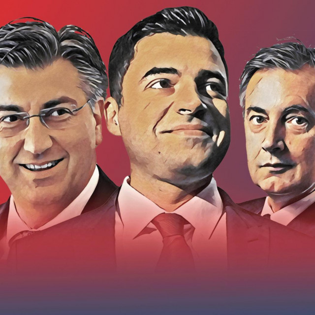 Andrej Plenković, Davor Bernardić i Miroslav Škoro