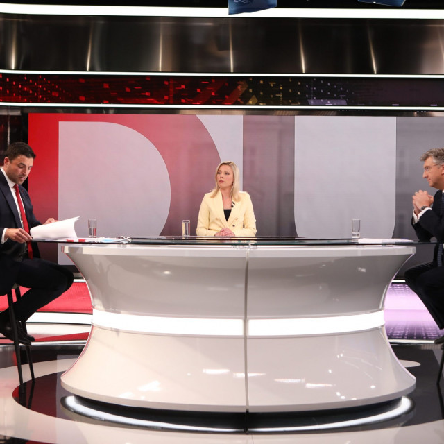 Andrej Plenković i Davor Bernardić na sučeljavanju