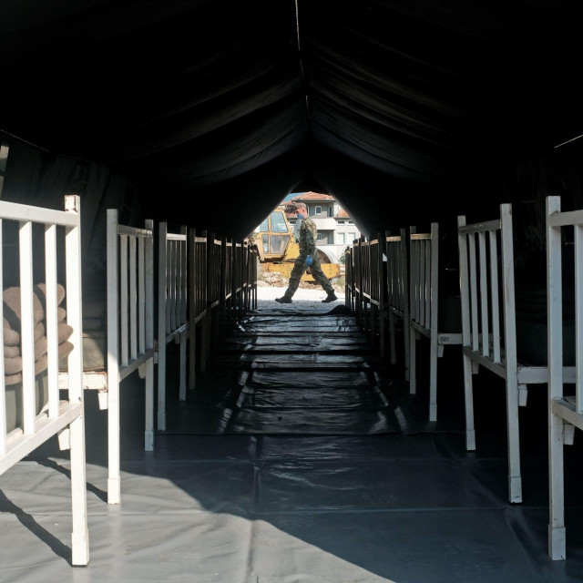 improvizirana COVID-19 bolnica u Novom Pazaru u Srbiji