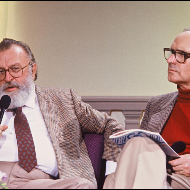 Sergio Leone (lijevo) i Ennio Morricone (desno)