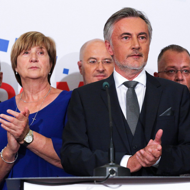 Homeland Movement lead Miroslav Škoro on parliamentary election night
