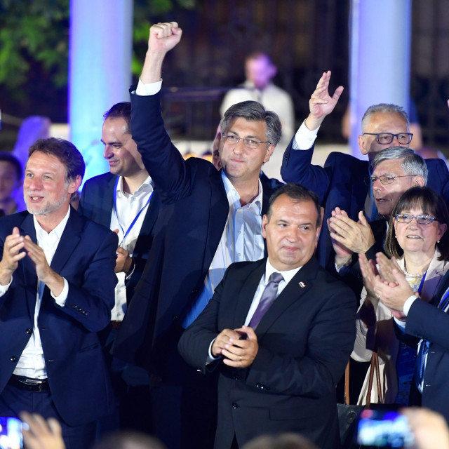 HDZ celebrates victory