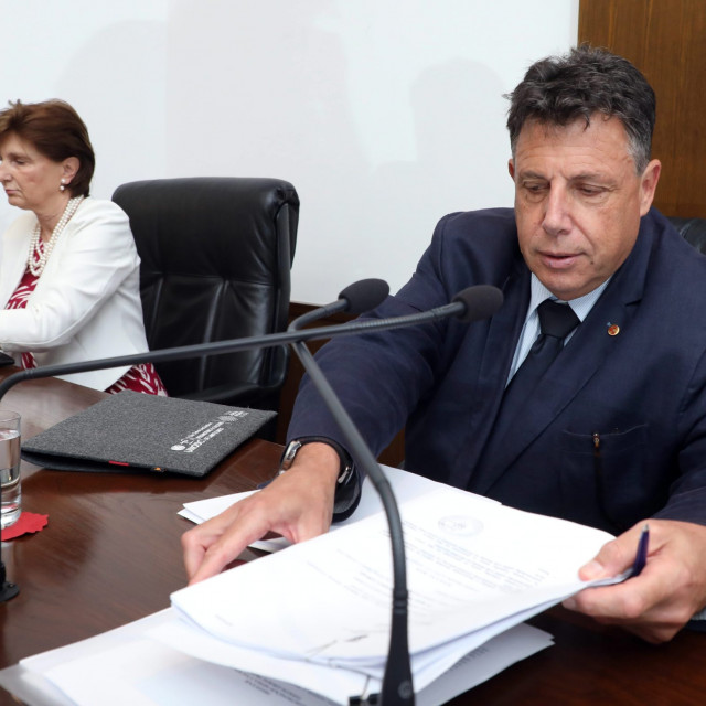 President of the State Election Commission Đuro Sessa and Vice president of DIP Ana Lovrin
