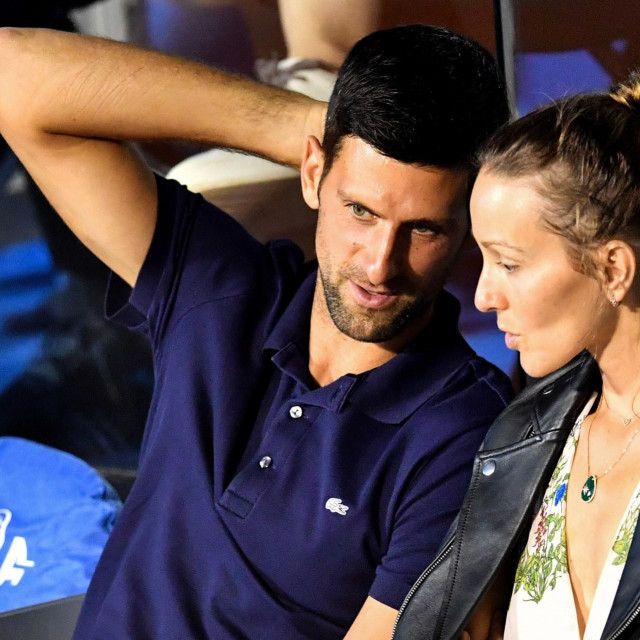 Novak Đoković sa suprugom Jelenom