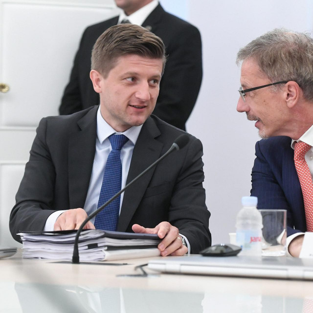 Ministar financija Zdravko Marić i guverner Hrvatske narodne banke Boris Vujčić