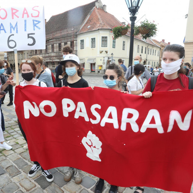 povorka je išla od Filozofskog fakulteta do Trga svetog Marka