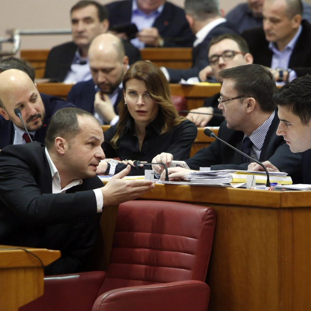Sinisa Hajdaš Dončić, Arsen Bauk,Davor Bernardić (arhivska fotografija)