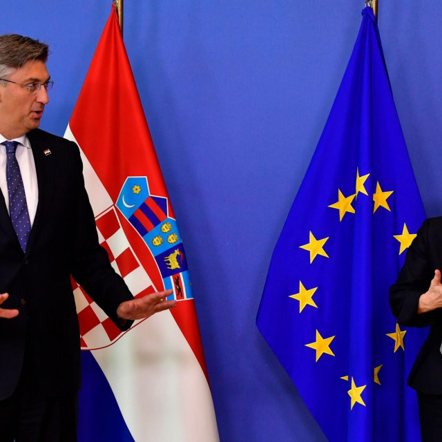 Predsjednica Komisije Ursula von der Leyen i premijer Andrej Plenković  