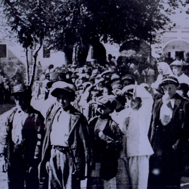 Prizor iz logora Stara Gradiška (1942.), koji je bio dio koncentracijskog logora Jasenovac