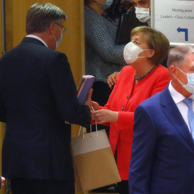 Kancelarka Angela Merkel u društvu premijer Andreja Plenkovića