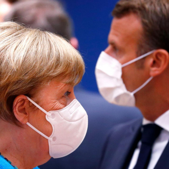 Merkel i Macron
