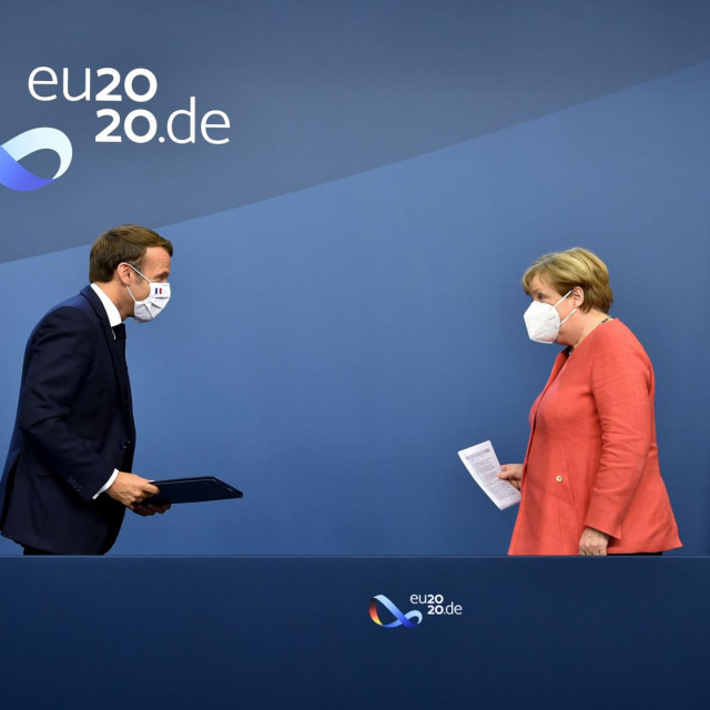 Angela Merkel, Emmanuel Macron