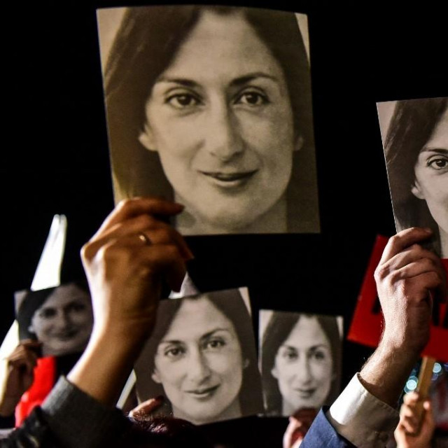 Prosvjed protiv korupcije za Daphne Caruanu Galiziu, u studenom 2019.