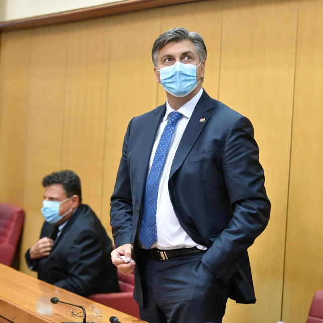 Konstituirajuca sjednica novog 10.saziva Hrvatskog sabora.
Na fotografiji: Andrej Plenkovic.
 