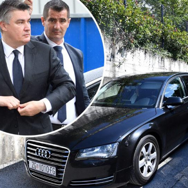 Službeni automobili na parkingu restorana Tač, Zoran Milanović
