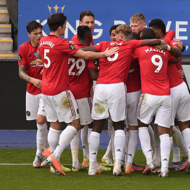 Slavlje igrača Manchester Uniteda