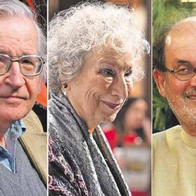 Noam Chomsky, Margaret Atwood, Salman Rushdie