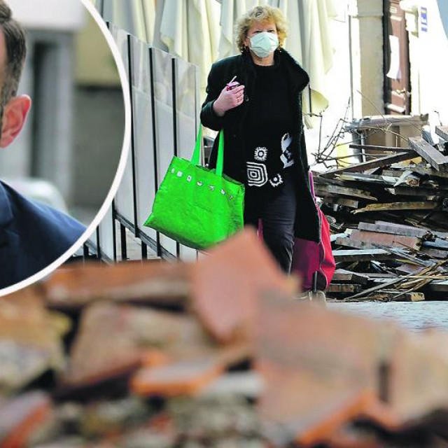 Josip Aladrović i prizor iz Zagreba