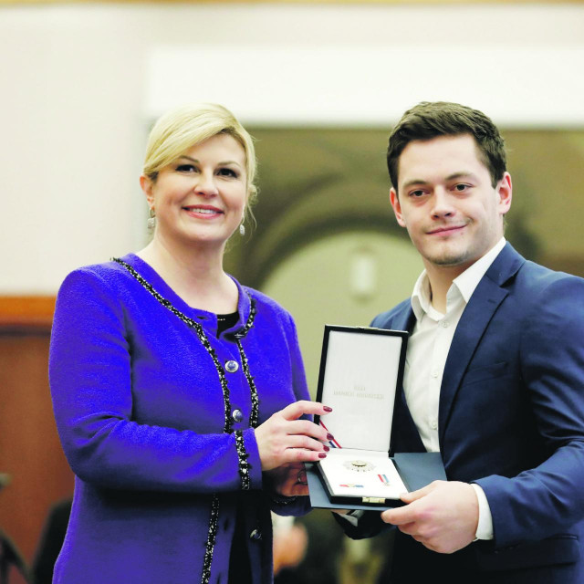 Kolinda Grabar Kitarović i Tin Srbić 