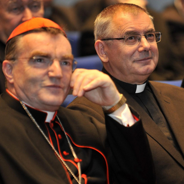 Kardinal Josip Bozanić i Ivan Miklenić