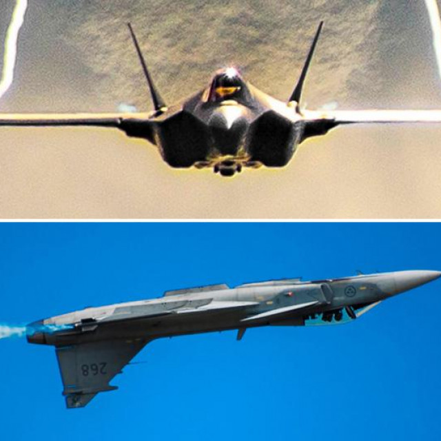 F-35A, JAS 39 Gripen i F/A-18 Super Hornet