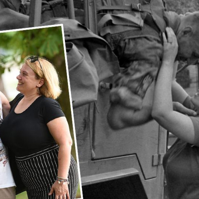 Poljubac Ire i Marijana Horvata nakon Oluje koji je snimila Lea Krivošić i Marijan i Ira snimljeni danas
