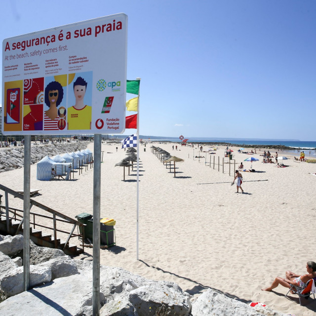 Ilustracija, plaža u Lisabonu