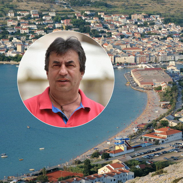 Ante Fabijanić (u krugu), gradonačelnik Paga