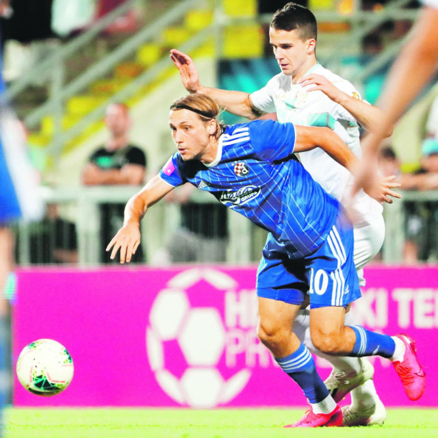 Rijeka, 050720. Stadion Rujevica. HNK Rijeka - GNK Dinamo. HT prva liga, 33.kolo. Na fotografiji: Lovro Majer.