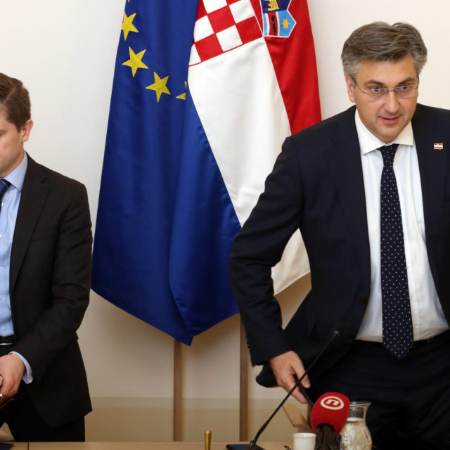 Zdravko Marić i Andrej Plenković