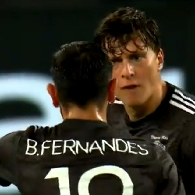 Bruno Fernandes i Victor Lindelof