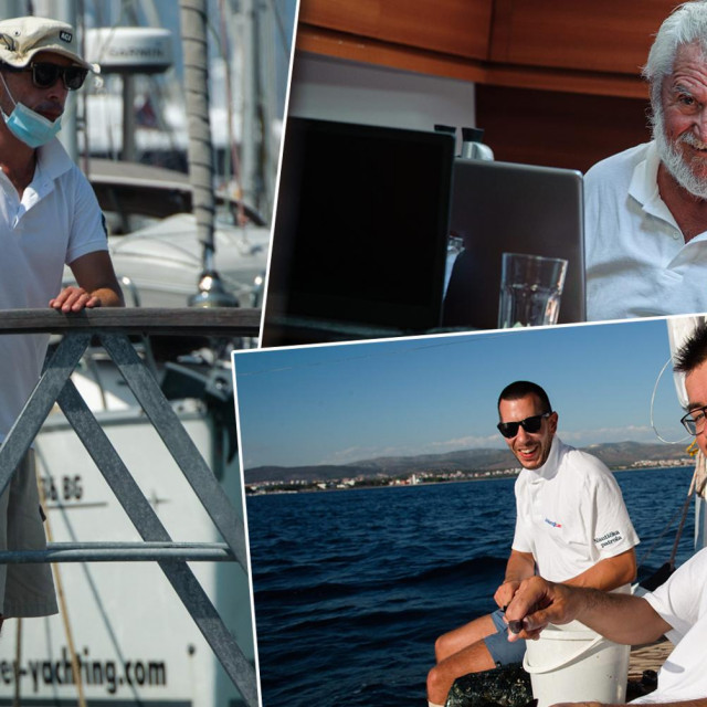 Ploveća redakcija Jutarnjeg, na čelu s kapetanom Mladenom Gerovcem (gore desno), iz svake je destinacije donosila priče o ljudima, OPG-ovima...