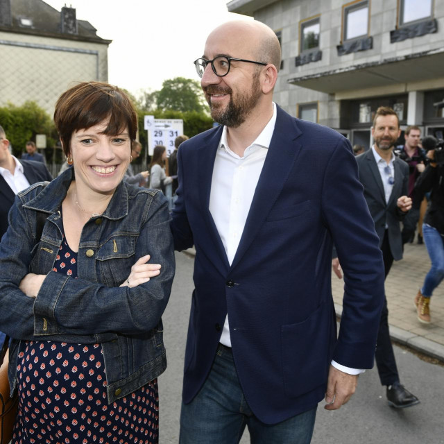 Charles Michel i Amelie Derbaudrenghien