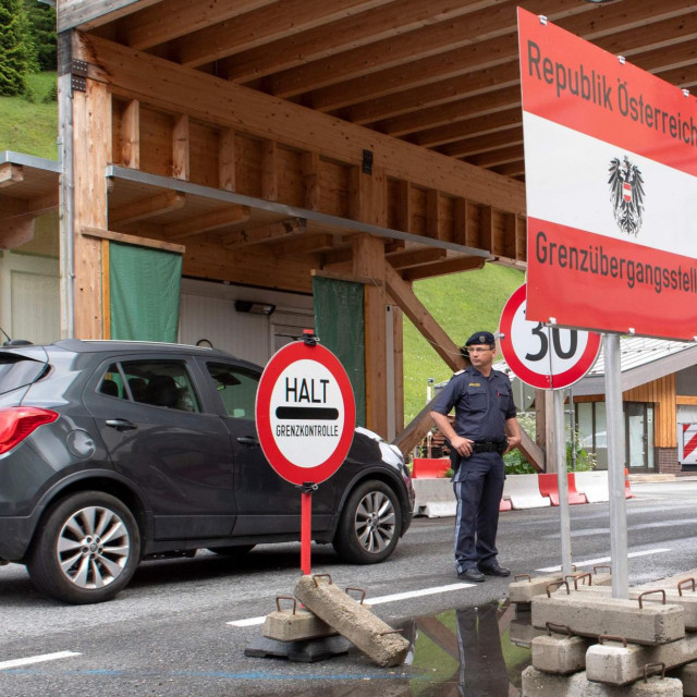 Detalj s austrijske granice / Ilustracija