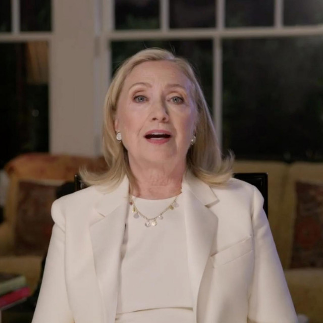 Hillary Clinton tijekom obraćanja na ovogodišnjoj Demokratskoj nacionalnoj konvenciji koja se ove godine održala u virtualnom okruženju zbog pandemije koronavirusa
