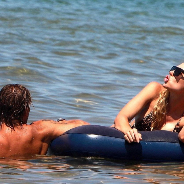 Sabaudia, ITALY - Italian Footballer and Roma Legend Francesco Totti and his wife Ilary Blasi out on a family holiday in the Sabaudia Sea.

*UK Clients - Pictures Containing Children
Please Pixelate Face Prior To Publication*,Image: 460592640, License: Rights-managed, Restrictions: RIGHTS: WORLDWIDE EXCEPT IN ITALY, Model Release: no, Credit line: BACKGRID/Backgrid UK/Profimedia