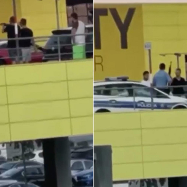 Mahanje puškom ispred City Centra