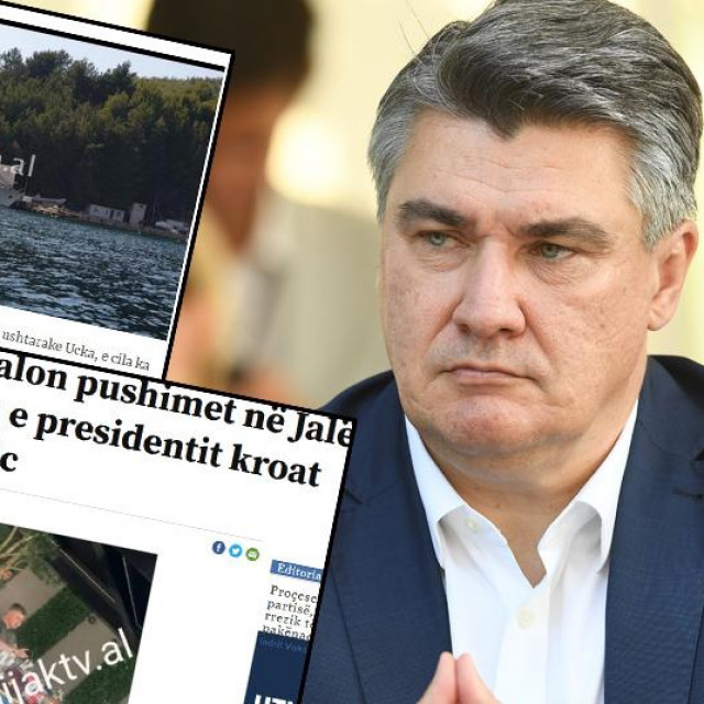 Zoran Milanović i screenshotovi albanskih medija