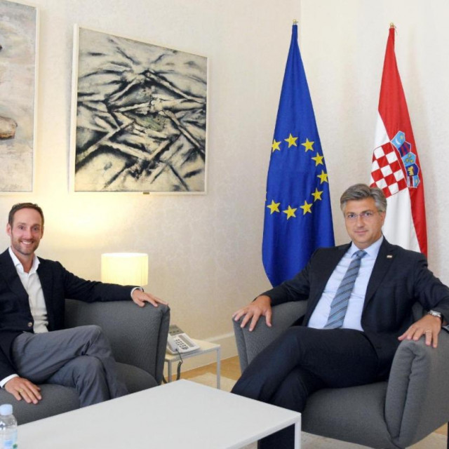 Premijer Andrej Plenković s nizozemskim poduzetnikom