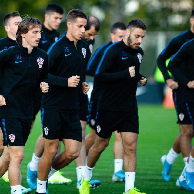 Slijeva nadesno: Luka Modrić, Mario Pašalić i Nikola Vlašić
