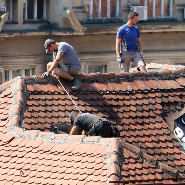 Saniranje krovišta oštećenog u potresu
