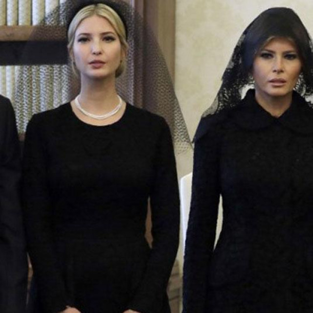 Ivanka, Melania i Donald Trump