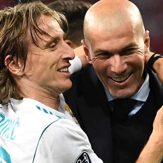 Luka Modrić i Zinedine Zidane