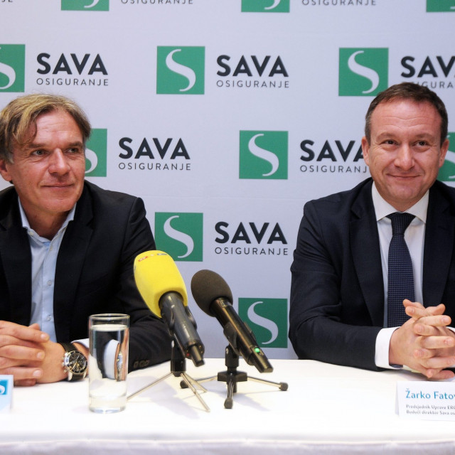 David Kastelic, predsjednik Uprave Sava osiguranja d.d. i Žarko Fatović, direktor Sava osiguranja d.d. – Podružnica Hrvatska