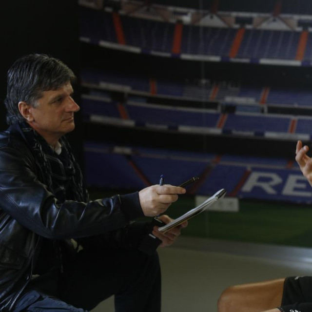 Robert Matteoni, novinar SN u društvu Cristiana Ronalda