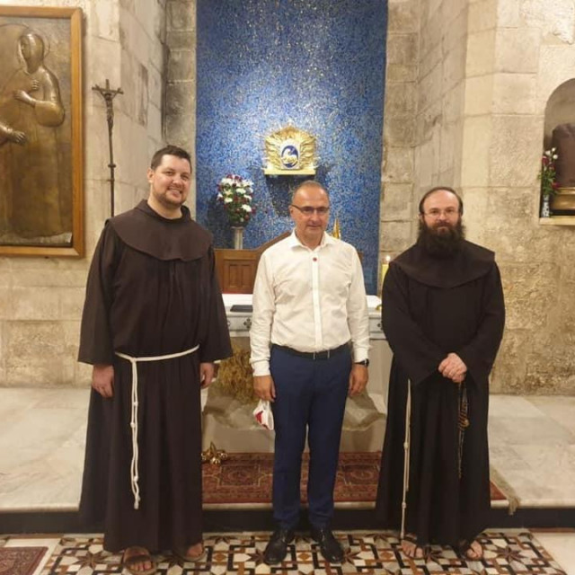 Grlić Radman započeo posjet Izraelu susretom s hrvatskim franjevcima