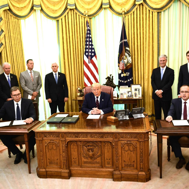 Aleksandar Vučić i Avdullah Hoti kod Donalda Trumpa