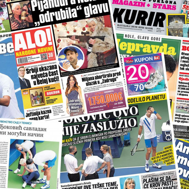 Naslovnice srpskih medija