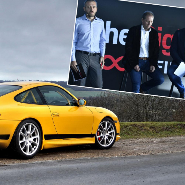 U pravokutniku: Ralf Knoll (drugi s lijeva) i Nikola Kapraljević (lijevo) na predstavljanju istraživačko-razvojnog centra u Hrvatskoj