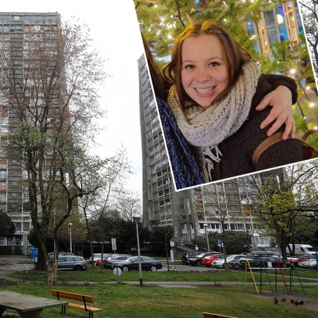 Zagreb; u pravokutniku Katarina Skrbin